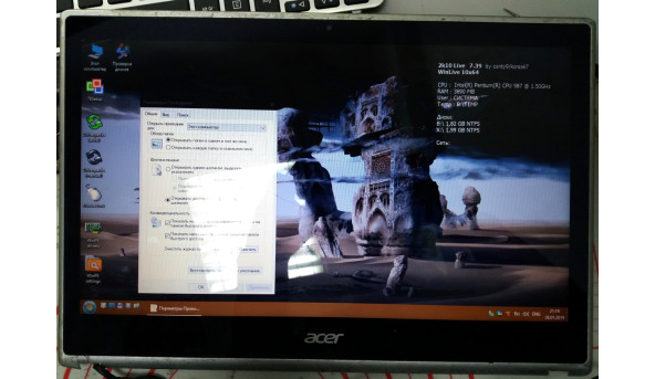 Рамка для ноутбука Acer Aspire V5-431 V5-471 MS2360 WIS604TUA9011 41.41U15.001 B140XTN02.4 Б/У - 301679