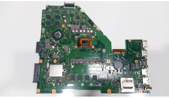 Материнська плата для ноутбука Asus F550V, 60NB00R0-MB3130, Rev:2.0, Б/В. Має впаяний процесор Intel Core I5-3230M, SR0WX