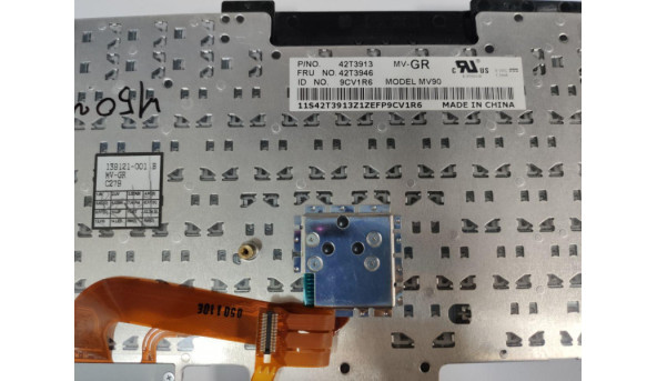 Клавіатура для ноутбука Lenovo ThinkPad T500, R500, T42, R60, R61, T60, T400, T61, R400, Б/В, протестована, робоча, в хорошому стані без пошкоджень. - 301794