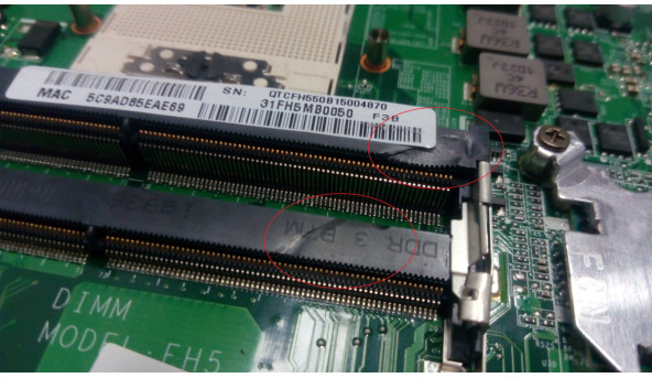 Материнська плата для ноутбука Fujitsu Lifebook AH531, DA0FH5MB6F0, Rev:F, Б/В - 301795
