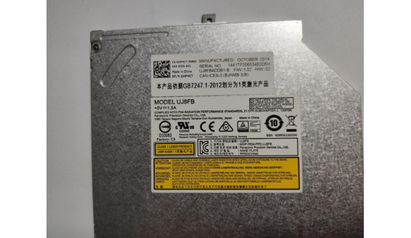 CD/DVD привід для ноутбука, SATA, Dell Latitude E5440, UJ8FB, CN-0WFMC7, б/в, в хорошому стані, без пошкоджень. - 301820