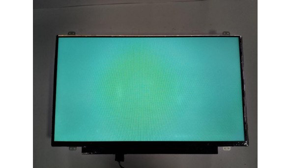 Матриця AU Optronics, B140XTN02.4, LCD, 14.0", 30 pin, HD 1366x768, Slim, б/в, Є подряпина та засвіти, помітні на всіх кольорах, відсутня стрічка (фото) - 301858