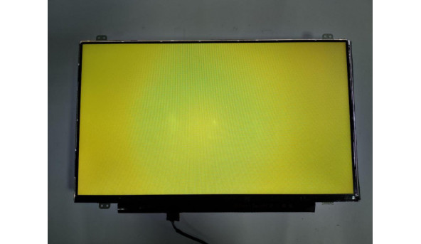 Матриця AU Optronics, B140XTN02.A, 14.0'', LCD, HD 1366x768, 30-pin, Slim, б/в, Є засвіти помітні на всіх кольорах (фото), та відсутня стрічка (фото) - 301863