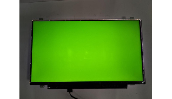 Матриця AU Optronics, B140XTN02.A, 14.0'', LCD, HD 1366x768, 30-pin, Slim, б/в, Є засвіти помітні на всіх кольорах (фото), та відсутня стрічка (фото) - 301863