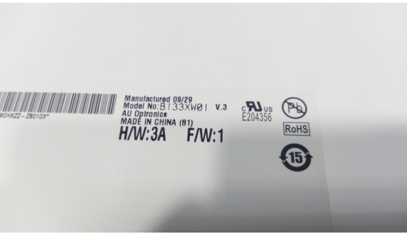 Матрица AU Optronics, B133XW01 V.3, LED, 13.3 ", 1366x768 - 301871