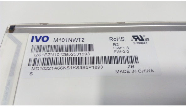 Матриця IVO, M101NWT2 R2, LED, 10.1", 1024x600 - 301874