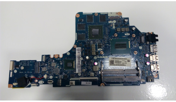 Материнська плата для ноутбука Lenovo, IdeaPad, Y50-70, ZIVY2, LA-B111P, Б/В. Має впаяний процесор Intel Core i5-4210H, SR1Q0
