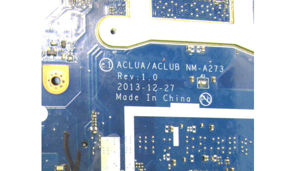 Материнская плата для ноутбука Lenovo IdeaPad Z50-75, NM-A273, Rev: 1.0, Б / У. Имеет впаян процессор Intel Core i5-4200U, SR170 - 301932