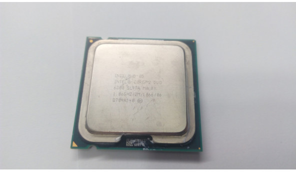 Процесор Intel Core 2 Duo E6300, SL9TA, SL9SA, 2 МБ кеш-пам'яті, тактова частота 1.86 ГГц, Б/В