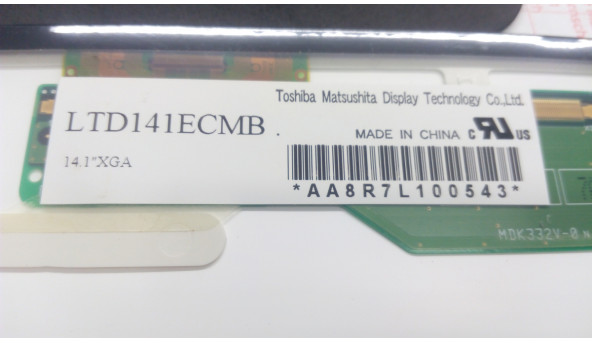 Матриця Toshiba Matsushita, LTD141ECMB, CCFL, 14.1", 1024x768, Б/В - 301976
