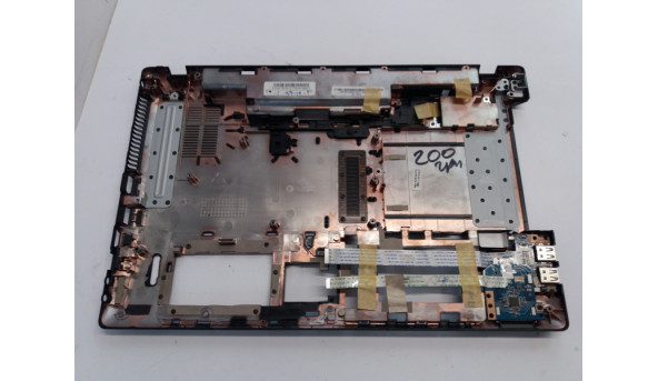 Нижня частина корпуса для ноутбука  Packard Bell EasyNote TK81, AP0FO0007000, 15.6", Б/В, Має пошкодження (фото)