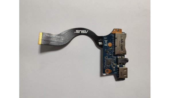 Дополнительная плата USB Card Rider Audio разъем для Asus ZenBook UX31E E253430 69N0LYA10D01-01 455M4L88L11 Б/У