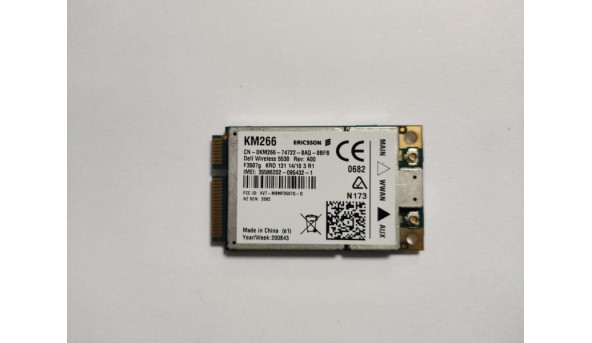 Адаптер 3G, 4G, ERICSSON KM266, GPRS, EDGE, знятий з ноутбука, HP EliteBook 6930p, cn-0km266, F3507g, б/в, В хорошому стані. - 302239