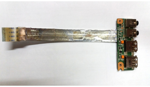 Плата с разъемами USB и Audio для ноутбука Asus K53SV, SX507V, 69N0KDB10G01-01, Б / У