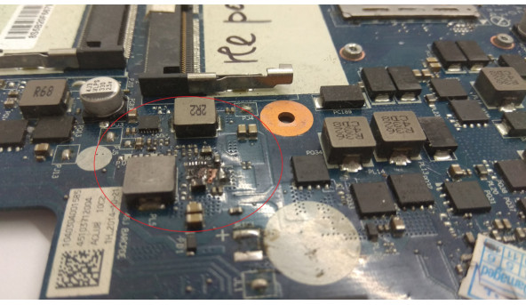 Материнская плата для ноутбука Lenovo IdeaPad Z50-75, NM-A291, Rev: 1.0, Б / У. Имеет впаян процессор AMD FX-Series FX-7500, FM7500ECH44JA - 302729