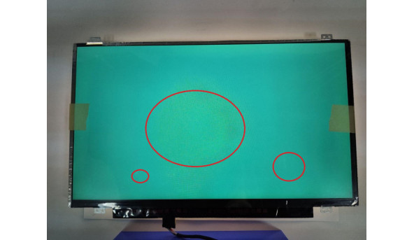 Матриця AU Optronics, B140HAN01.2, 14.0'', LED, FHD 1920x1080, IPS, 30-pin, Slim, стан нової, Має засвіти, при роботі помітні, по бокам потемніле зображення - 302752