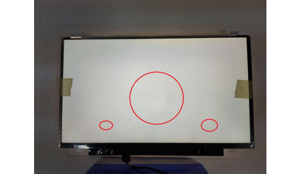 Матриця AU Optronics, B140HAN01.2, 14.0'', LED, FHD 1920x1080, IPS, 30-pin, Slim, стан нової, Має засвіти, при роботі помітні, по бокам потемніле зображення - 302752