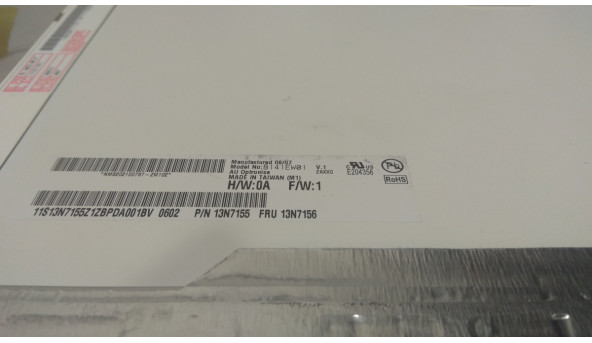 Матрица AU Optronics, B141EW01 V.1, CCFL 1-Bulb, 14.1 ", WXGA 1280x800 - 302755