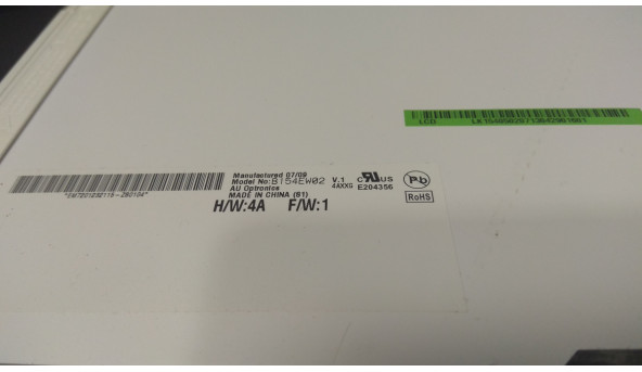 Матрица AU Optronics, b154ew02 v.1, CCFL 1-Bulb, 15.4 ", WXGA 1280x800, Б / У - 302774