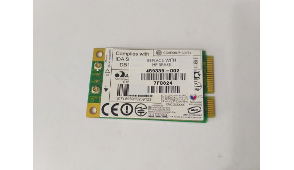 Адептер Wi-FІ, знятий з ноутбука HP Pavilion DV9700, 459339-002, Б/В