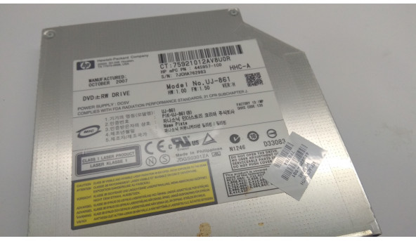 CD/DVD привід для ноутбука HP Pavilion dv6000, dv6041ea, UJ-861, IDE, Б/В