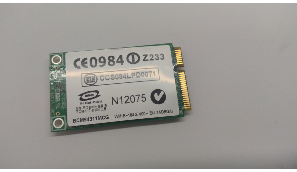 Адаптер WI-FI снят с ноутбука HP Pavilion dv6000, dv6041ea, 407159-002, Б / У - 302929