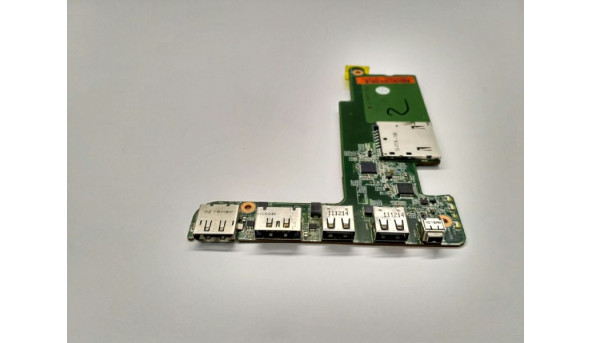 Плата с разъемами USB для ноутбука HP EliteBook 8560w, 01015S900-388-G, 100317P00-600-G, БВ
