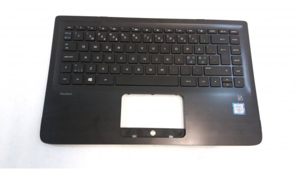 Середня частина корпуса для ноутбука  HP Pavilion x360 13-S, 809829-HD1, 460.04505.0002, 797212-DH1, 97.NC9SW.01N, Б/В. Клавіатура протестована робоча. Кріплення всі цілі. Без пошкоджень.