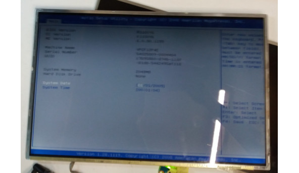Матриця LG Philips, LP171WP4(TL) (04), CCFL 1-Bulb, 17.1", WXGA+ 1440x900, Б/В, має потертості від клавіатури.