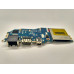 Плата з роз'ємами USB, LAN, SD Card Reader Board  для ноутбука Dell Latitude E4200, Ls-4295p, Б/В
