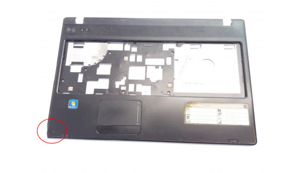 Середня частина корпуса для ноутбука Acer Aspire 5552G, PEW76, 15.6", AP0FO000800, Б/В. Лівий нижній кут пошкодженний.