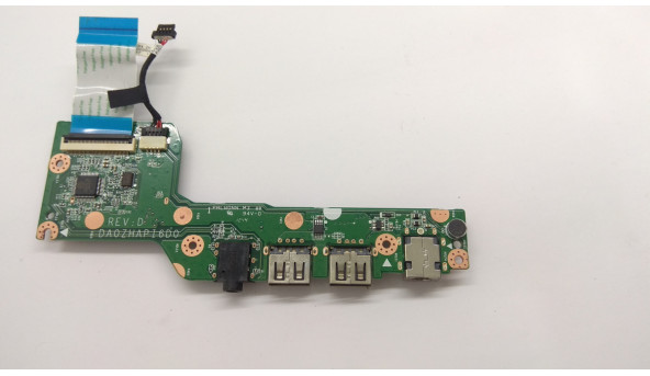 Плата с разъемами USB, Audio, Card Reader, и Питание для ноутбука Acer Aspire One 725, DA0ZHAPI6D0, Б / У