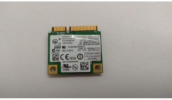Адаптер WI-FI знятий з ноутбука Toshiba Tecra R10-10H, PA3657U-1MPC, Б/В - 303425