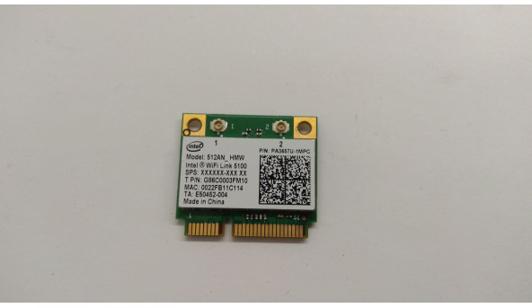Адаптер WI-FI знятий з ноутбука Toshiba Tecra R10-10H, PA3657U-1MPC, Б/В