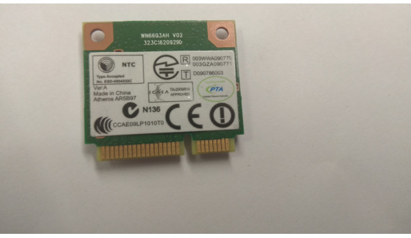 Адаптер wi-fi,знятий з ноутбука Packard Bell TK11, TK81 , 2009DJ3831, Б/В - 303513