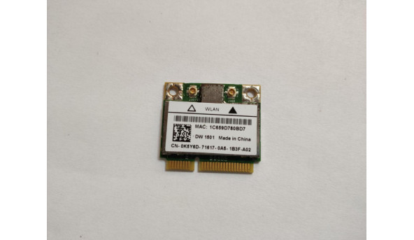 Адаптер WiFi знятий з ноутбука Dell Vostro 3500, 3700, Inspiron N4050, N5010, N5030, N5040, Latitude E5410, E5510, E6420, Alienware M17xR3, CN-0K5Y6D, BCM94313HMG2L, Б/В