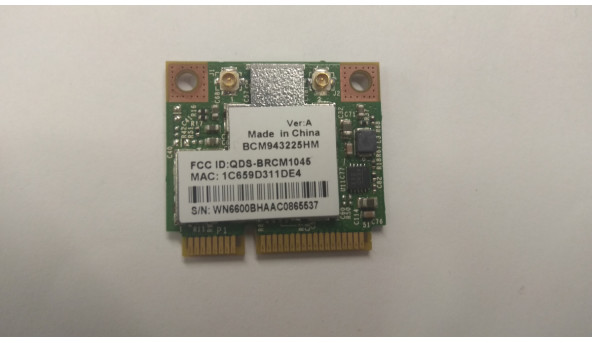 Адаптер wi-fi,знятий з ноутбука Packard Bell TK85 ,BCM943225HM, Б/В - 303557