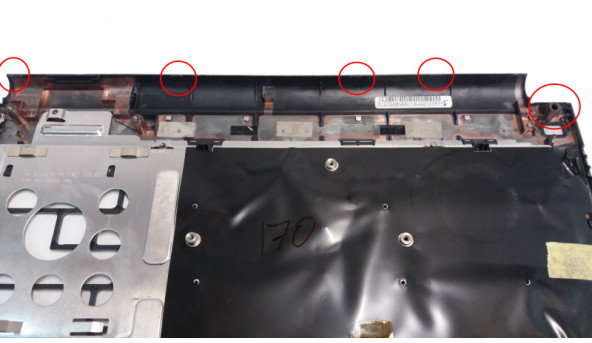 Средняя часть корпуса для ноутбука ASUS F5R, 15.4 ", 13GNLF10P062-2, Б / У. Крепление все цили.Без повреждений. - 303704