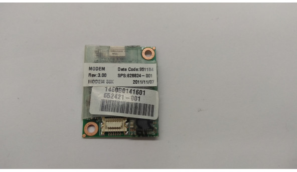 Modem board, снят с ноутбука HP Elitebook 8460p, 628824-001, Б / У, в хорошем состоянии, без повреждений.