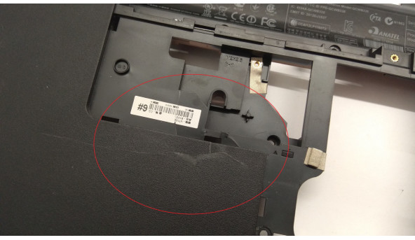 Нижняя часть корпуса для ноутбука HP Compaq CQ58, CQ58-270SO, 15.6 ", 708523-001, Б / У. Все крепления цили.Е трещина (фото). - 303825