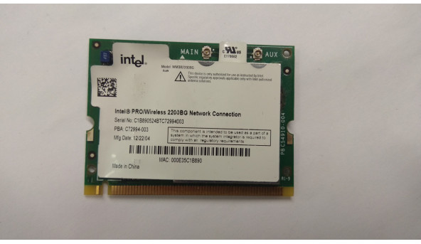 Адаптер wi-fi,знятий з ноутбука ACER TRAVELMATE 4150 4000 4010 4060 4070 , 2004DJ0184, Б/В