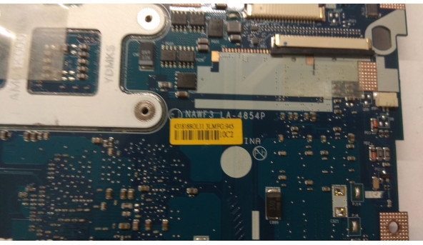Материнська плата для ноутбука Acer Emachines e725, LA-4854P, NAWHE L11, Rev:1.0, Б/В - 303995