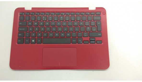 Середня частина корпуса для ноутбука Dell Inspiron 11, 3000 series, 11.6", 439.0760C.XXXX, Б/В. Зламане одне кріплення (фото), продається з не робочою клавіатурою.