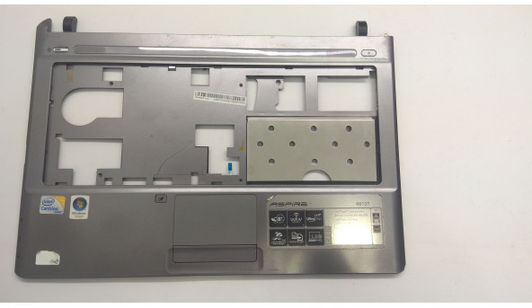 Середня частина корпуса для ноутбука Acer Aspire 4810T/4810TZ/4410, MS2271, 14.0", 39.4CQ02.XXX, Б/В, Є зламані кріплення (фото), та зламані частинки корпуса (фото).