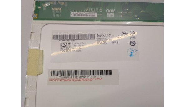 Матрица Au Optronics, B121EW03 V.7, CCFL 1-Bulb, 12.1 ", 1280x800, Б / У - 304131