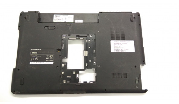 Нижняя часть корпуса для ноутбука Dell Inspiron 1750, 17.3 ", CN-0G588T, Б / У. Есть сломанные крепления (фото), сломанное крепление дисковода