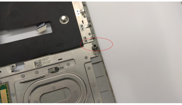 Середня частина корпуса для ноутбука Dell Inspiron 1750, 17.3, CN-0G586T, Б/В, Є зламані кріплення та потертість на тач паді. - 304155