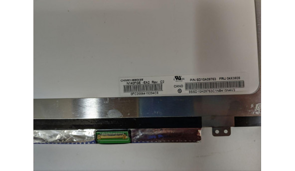 Матриця Chi Mei InnoLux, N140FGE-EA2 Rev:C2, 14.0'', LED, HD+ 1600x900, 30-pin, Slim, б/в, Присутні мінімальні подряпини при роботі непомітні - 304306