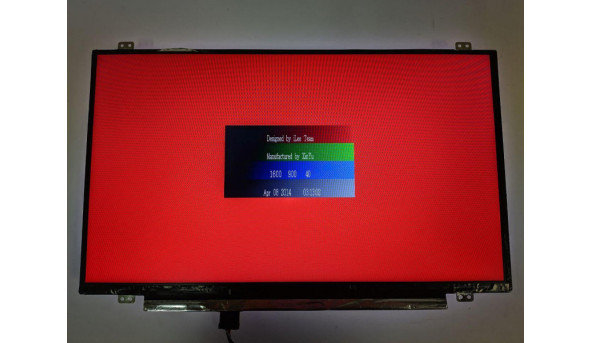 Матриця Chi Mei InnoLux, N140FGE-EA2 Rev:C2, 14.0'', LED, HD+ 1600x900, 30-pin, Slim, б/в, Присутні мінімальні подряпини при роботі непомітні - 304306