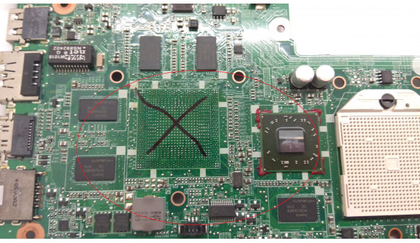 Материнська плата для ноутбука HP Pavilion dv6, dv6-3000 series, DA0LX8MB6D1, REV:D, Б/В. - 304323